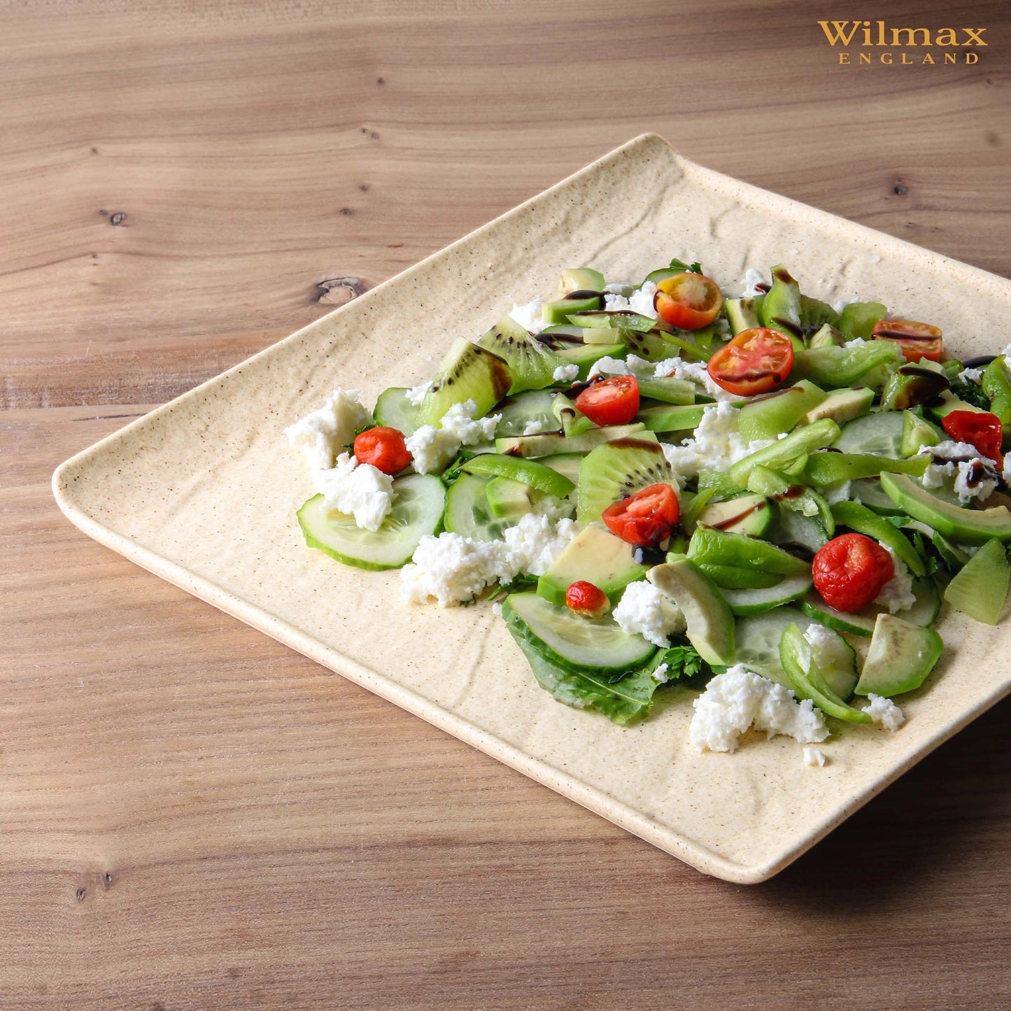 Wilmax SANDSTONE Quadrat Teller 21,5 cm Beige WL-661306/A