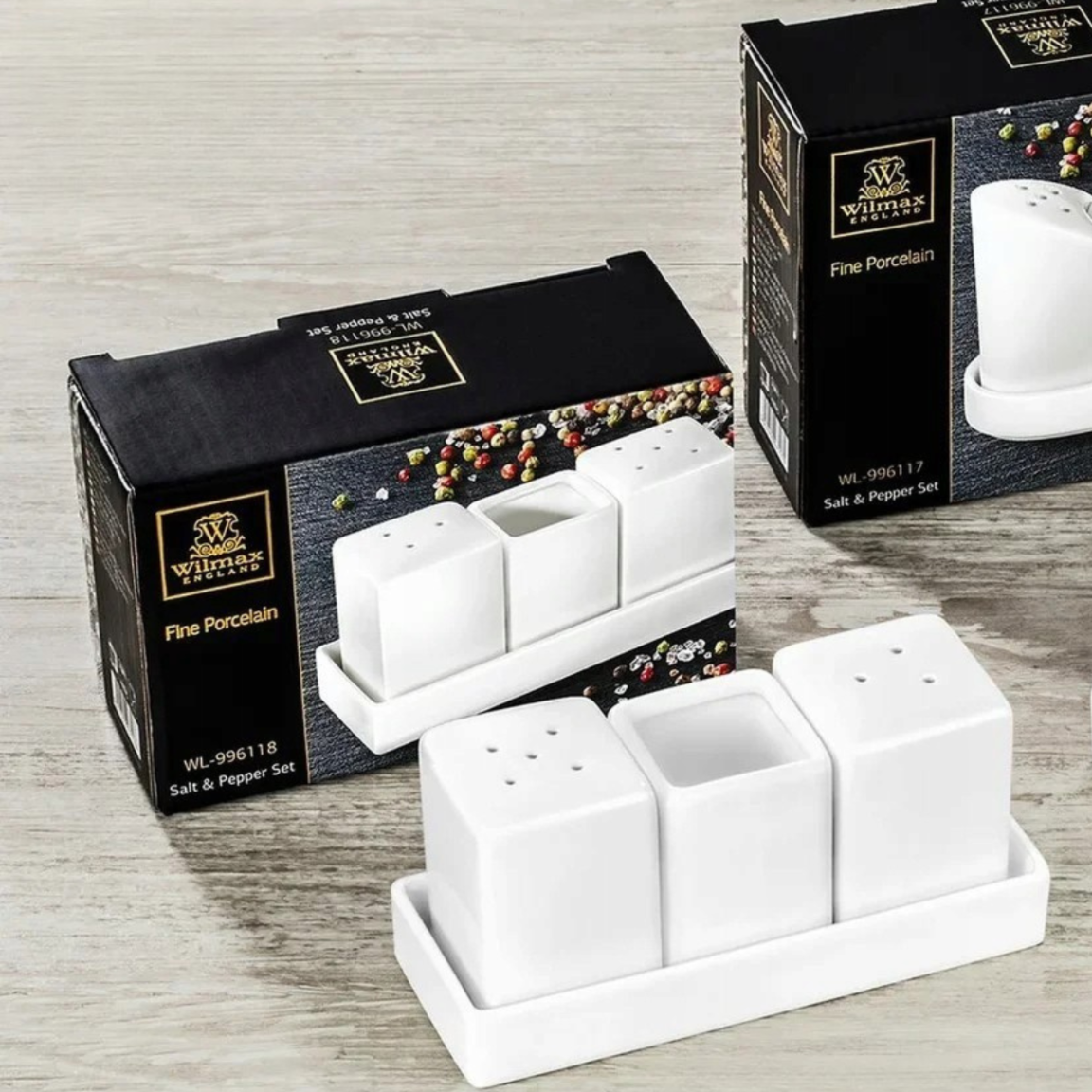 Wilmax Salt & Pepper Shaker Porcelain White WL-996118/1C