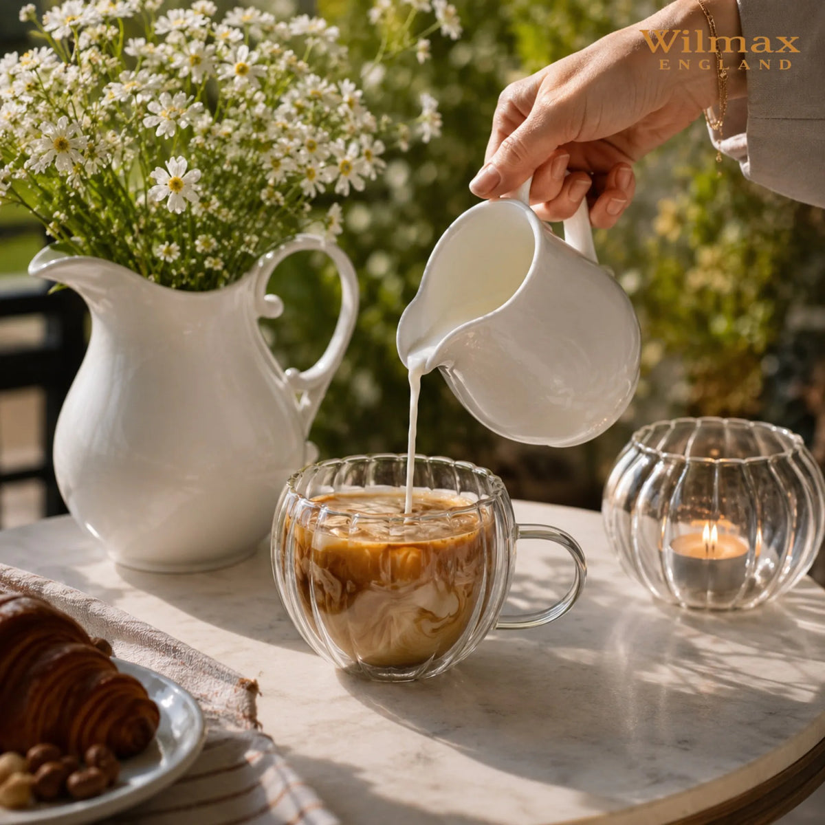 Wilmax Melkkannetje 290 ml Wit Porselein