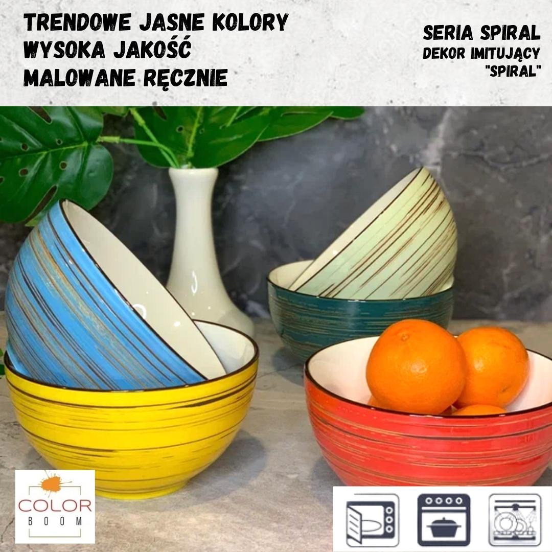 Wilmax Porzellan Schüssel, Spiral Kollektion, Pistazie, 600 ml – WL-669130/A