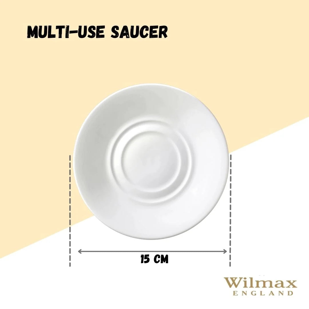 Wilmax Saucer 15 cm Porcelain White WL-996100/A