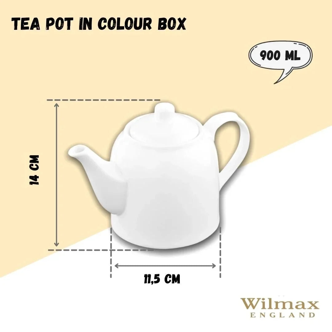 Wilmax England Theepot 900 ml Wit Porselein