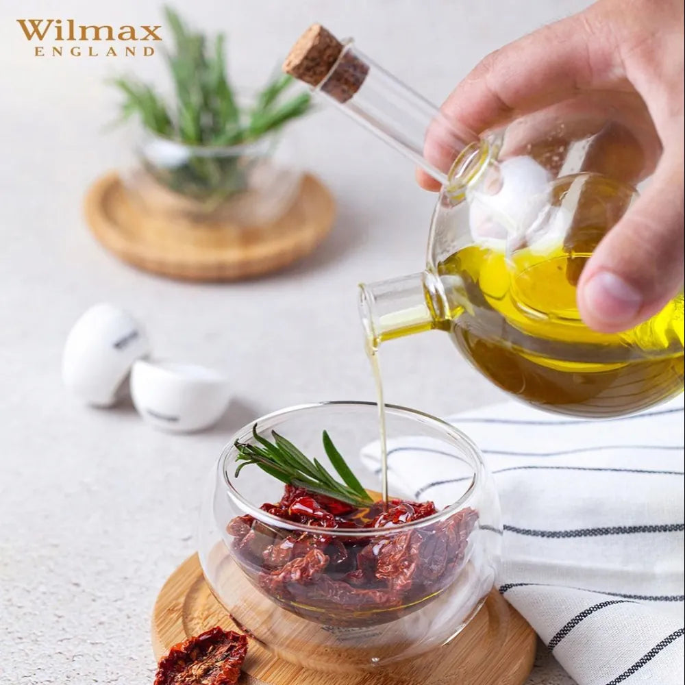 Wilmax Olie- en azijnfles 300/60 ml Glas