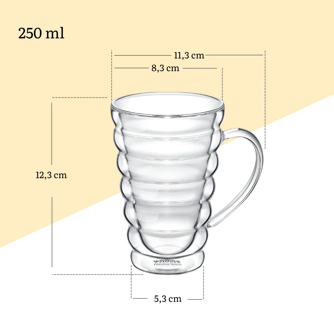 Wilmax Dubbelwandige Thermobeker 250 ml