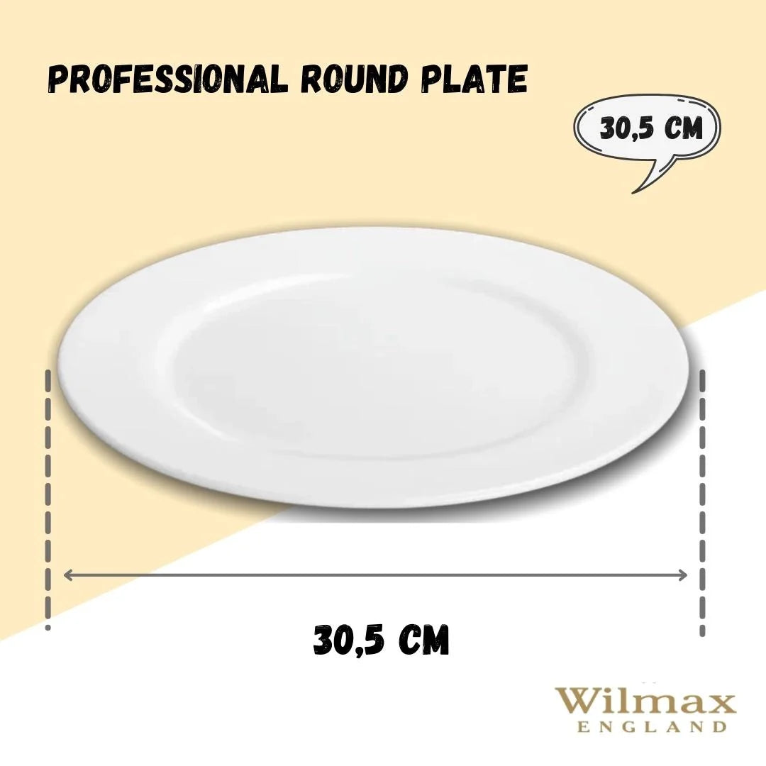 Wilmax Porzellanplatte, rund, 30,5 cm, WL-991182/A