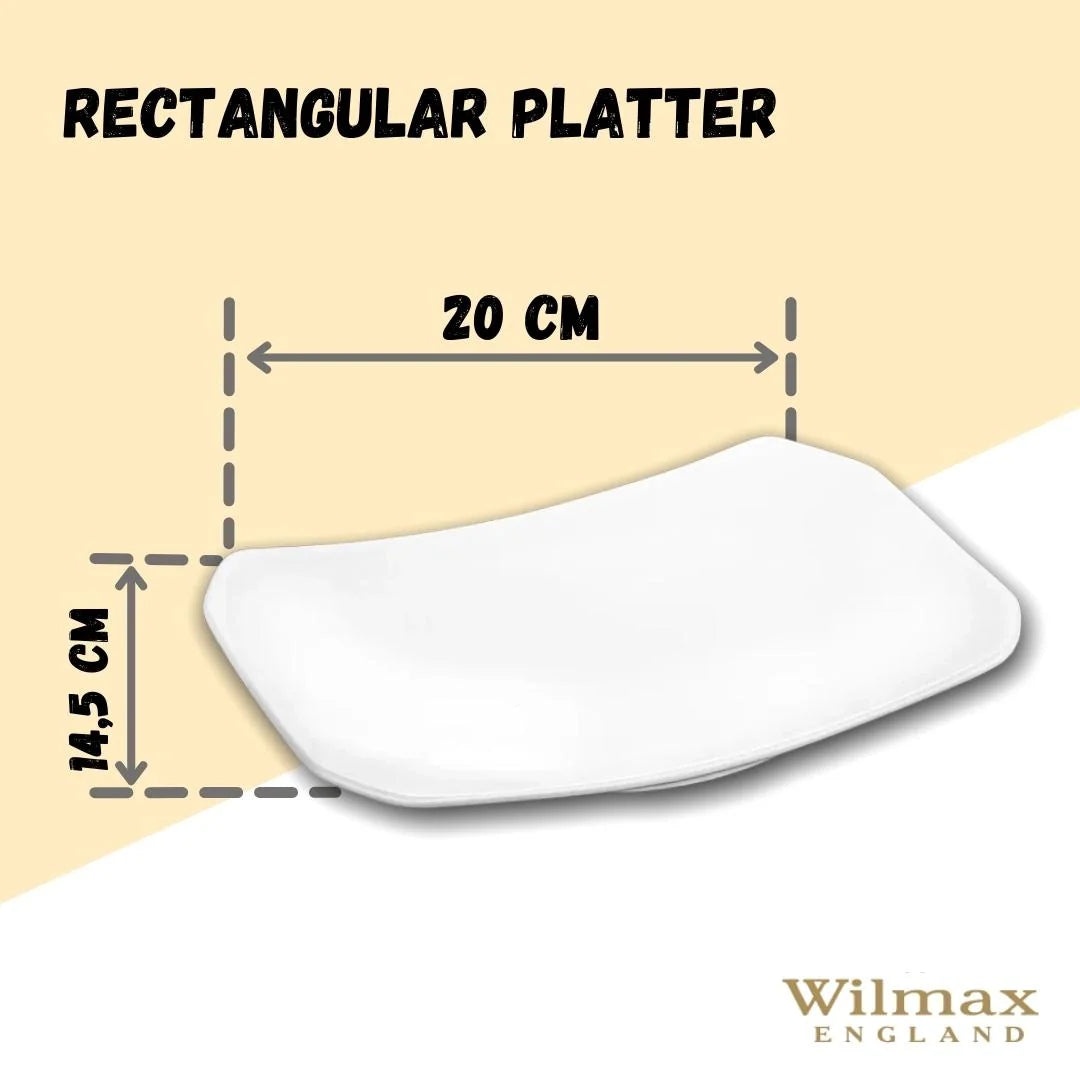 Wilmax Serveerschaal Porselein Wit 25.5 x 15 cm WL-992651/A