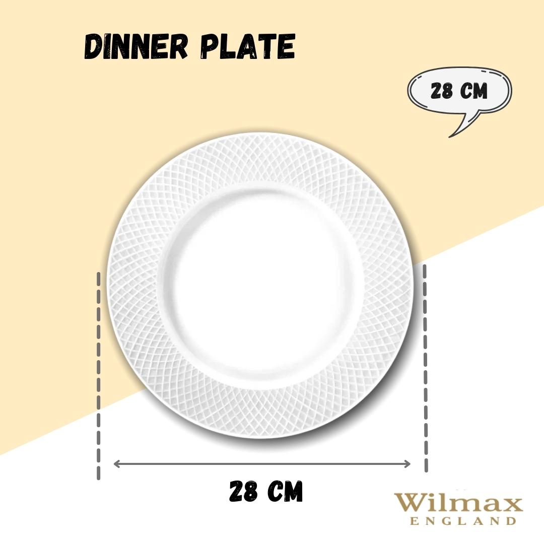 Wilmax England Bord 28 cm Wit Porselein WL-880117/A