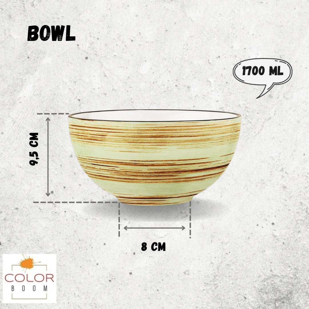 Wilmax Porzellanschale Pistazie, 1700 ml, 19 cm – WL-669132/A