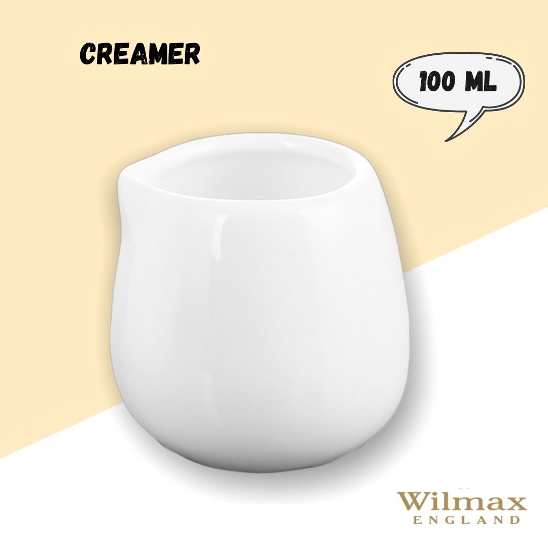 Wilmax Roomkannetje 100 ml Wit Porselein WL-995003/A