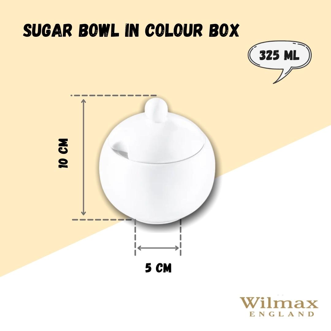Wilmax Suikerpot Wit Porselein 300ml Olivia WL-995001/A