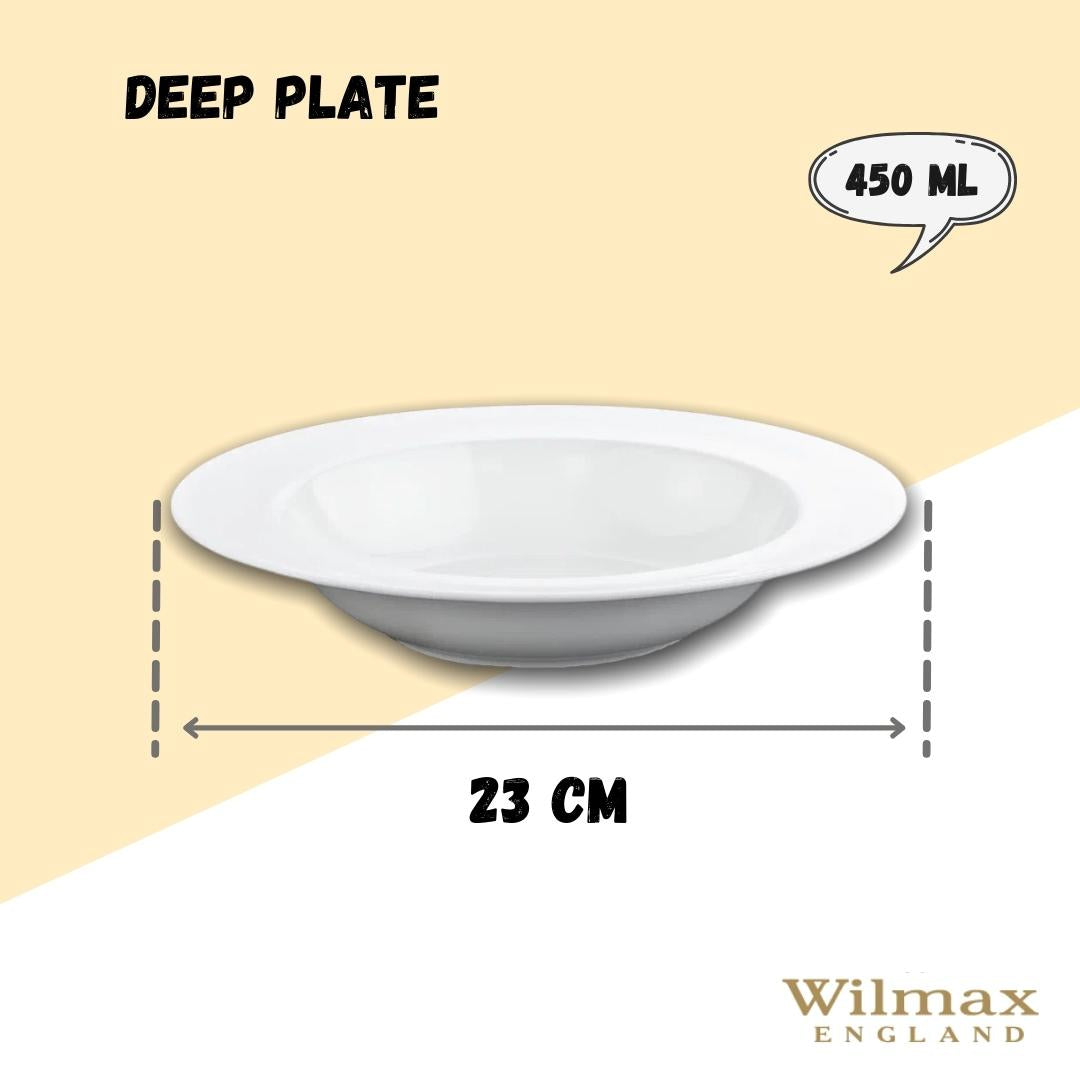 Wilmax Porzellan Suppenteller, 23 cm, 450 ml – WL-991217/A