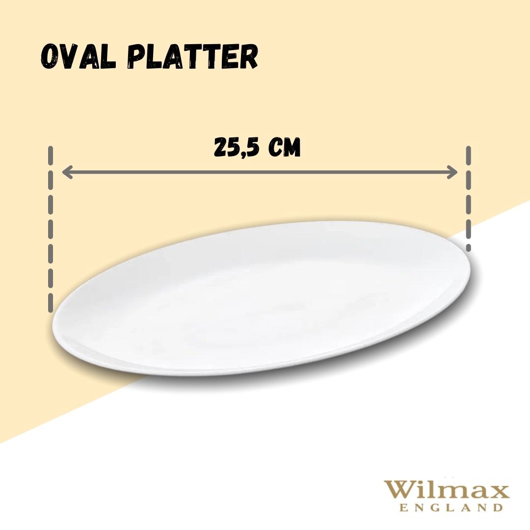 Wilmax Serveerschaal 25 cm Porselein Wit WL-992021/A