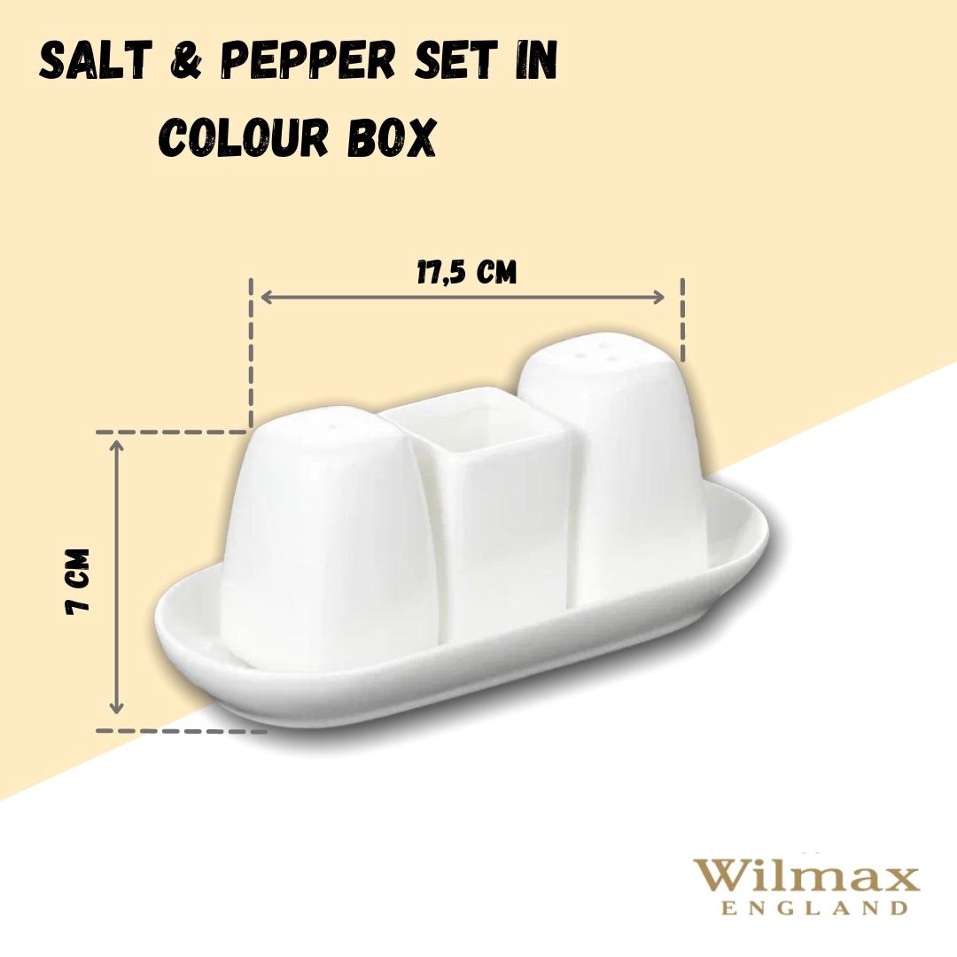 Wilmax Zout- & Peperstrooier Set met Tandenstokerhouder WL-996005/SP