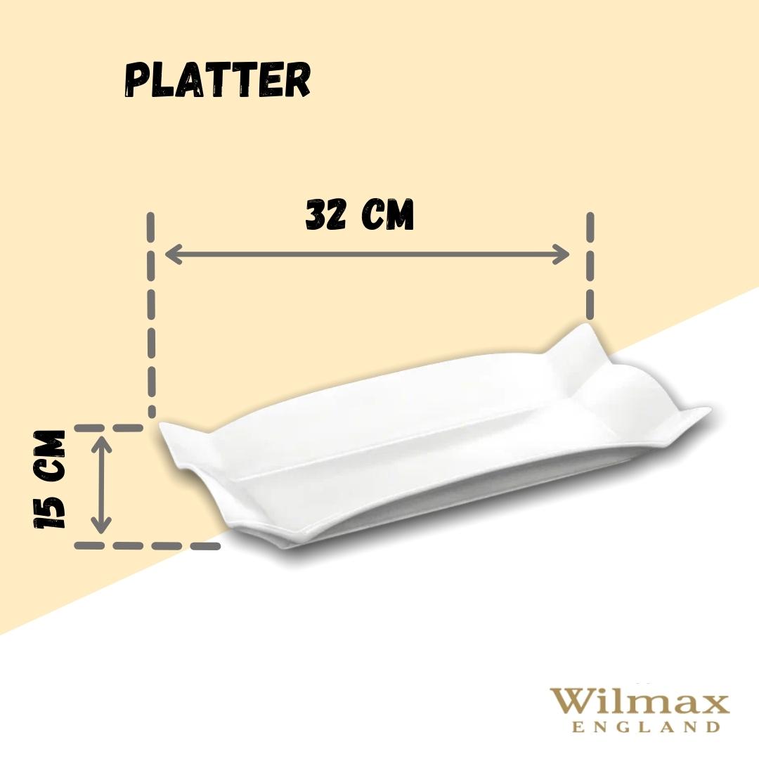 Wilmax England Porseleinen Serveerblad Wit 31.75x15.24