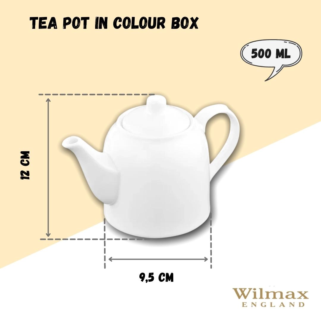 Wilmax Theepot 500 ml Wit Porselein