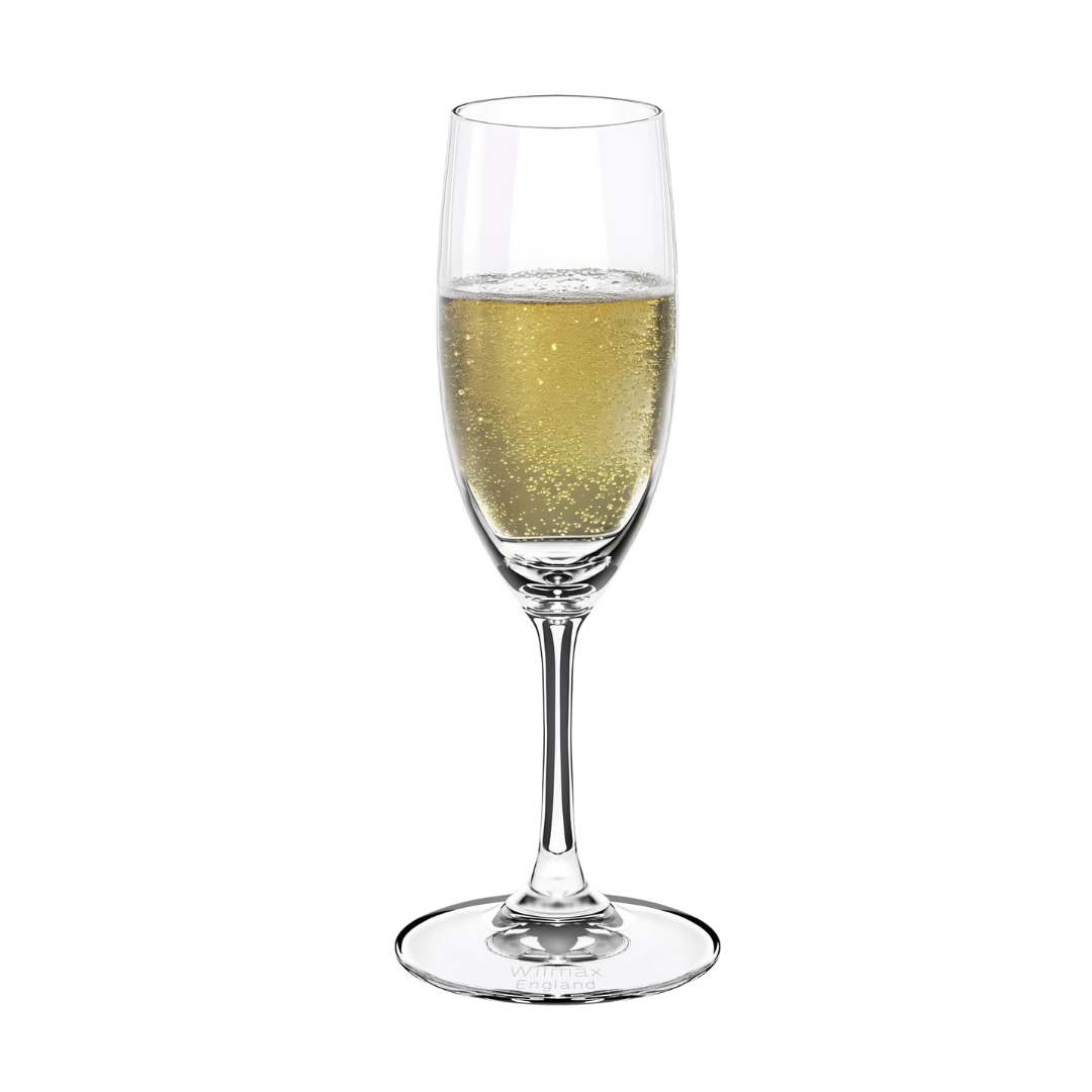 Wilmax England Champagnefluiten Kristalglas - 6 stuks