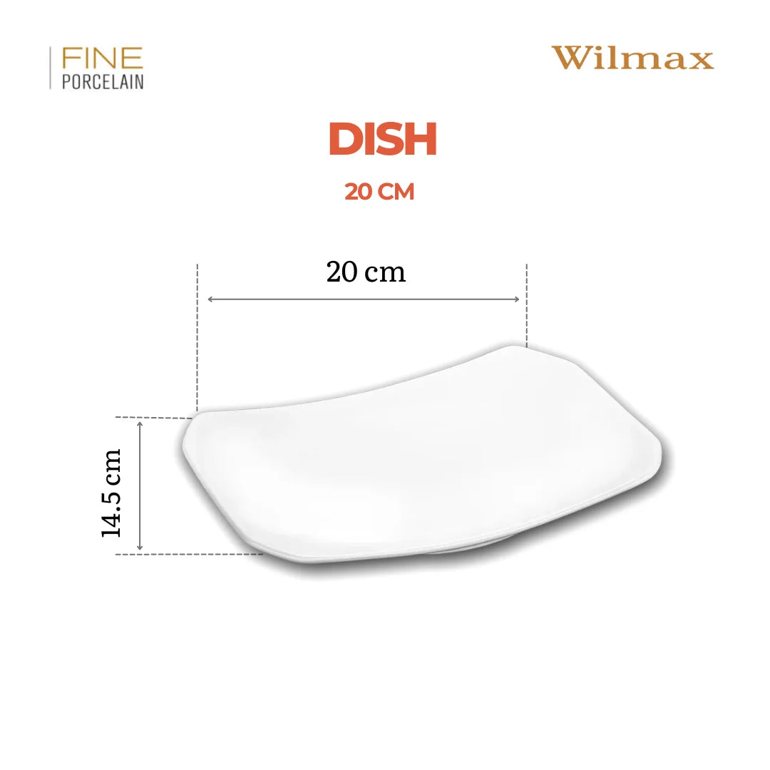 Wilmax Serveerschaal Porselein Wit 25.5 x 15 cm