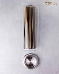 Wilmax Vorratsglas 2er Set 2000 ml mit Metalldeckel – Glasbehälter WL-888010/A2