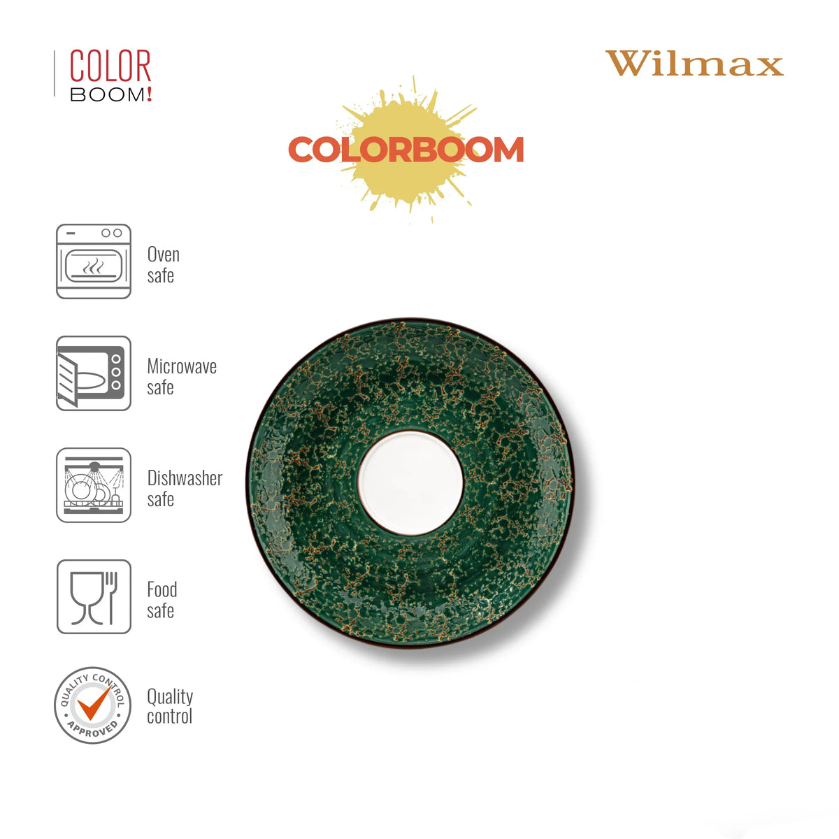 Wilmax Schotel 11 cm Groen Porselein