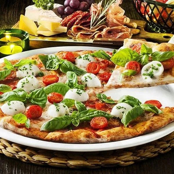 Wilmax England Pizzabord 35.5 cm Porselein Wit