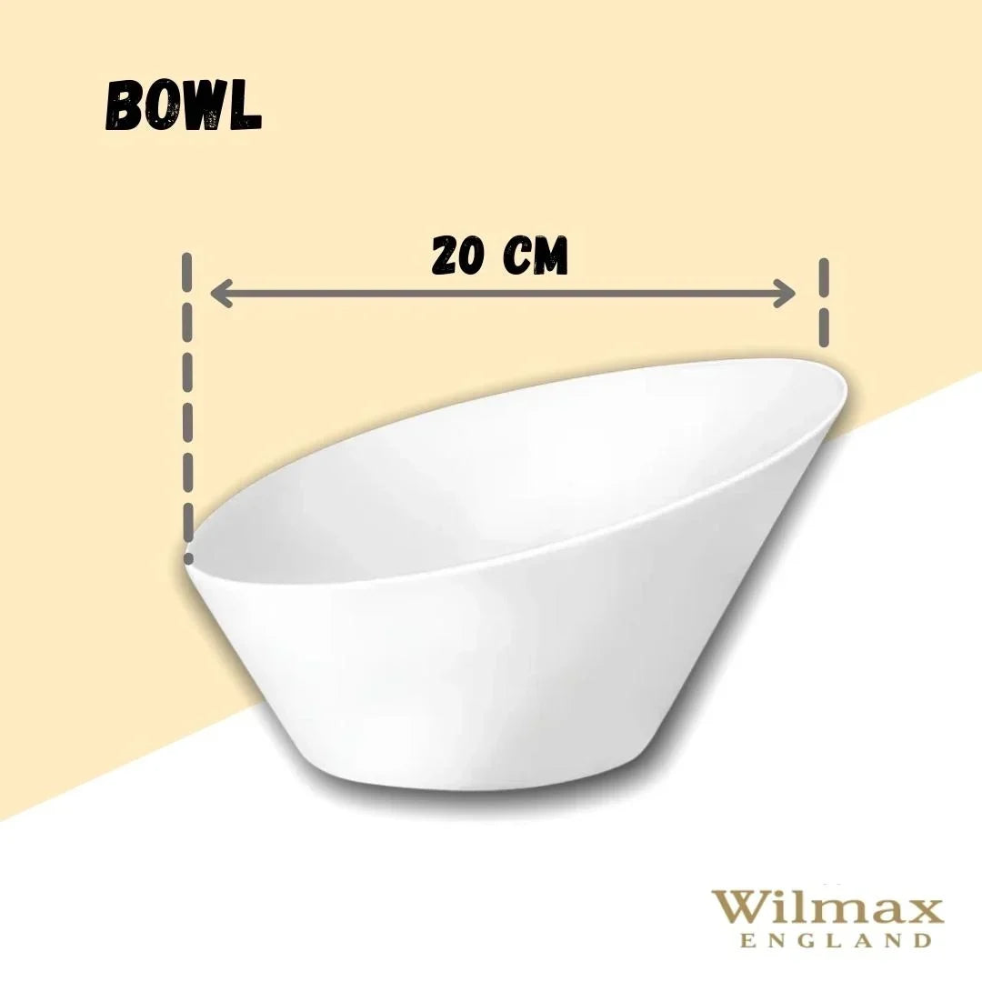 Wilmax England Porseleinen Schaal 19,5 cm Wit