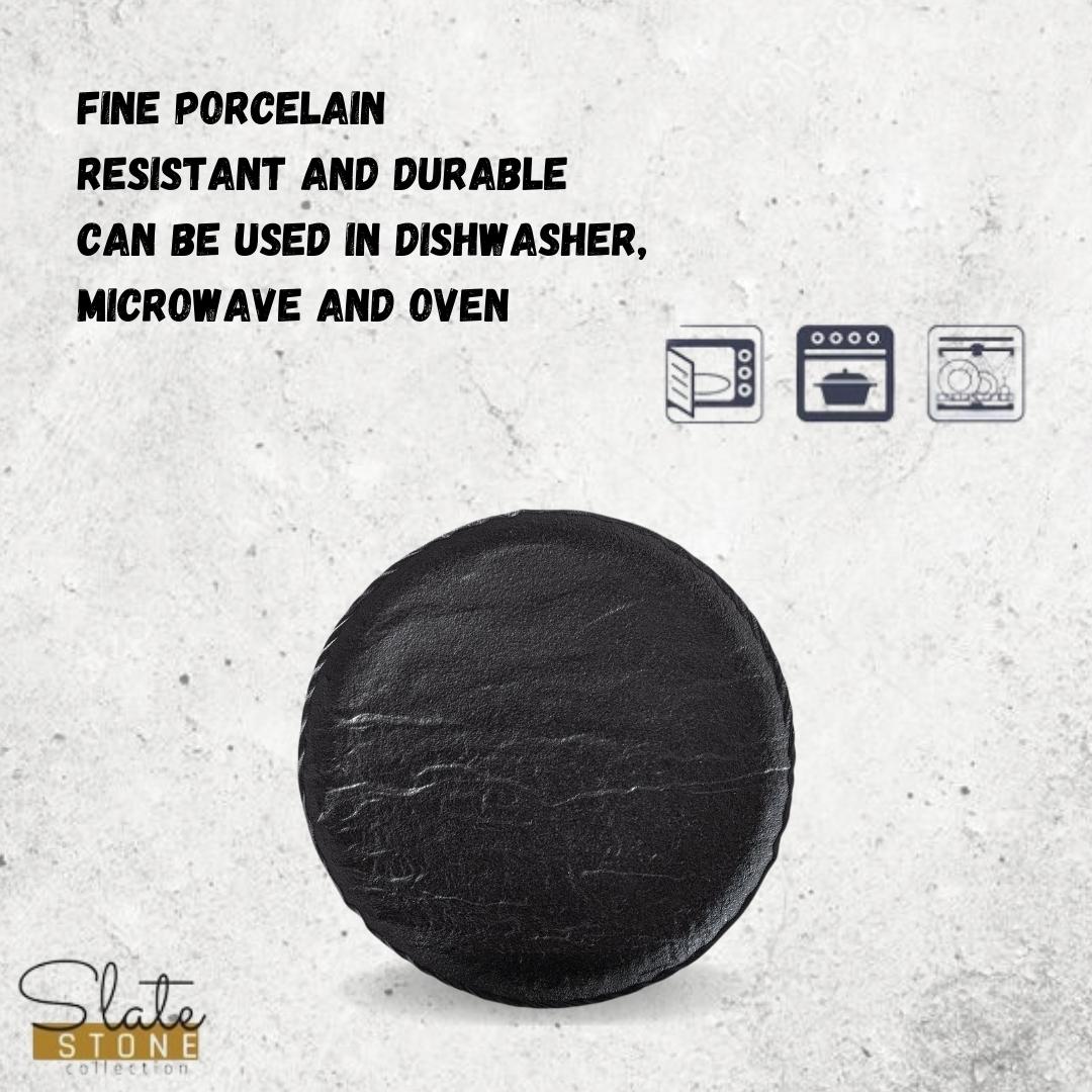 Wilmax Round Platter 30 cm Schwarz, 2 Stück, WL-661128/A2