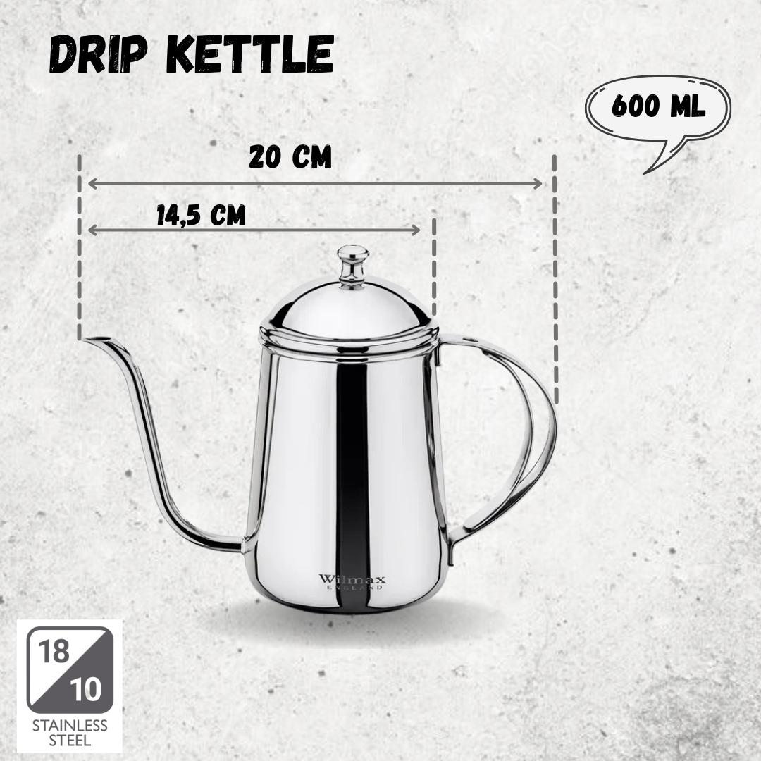 Wilmax Drip Kettle 600 ml Edelstahl WL-551112/1C
