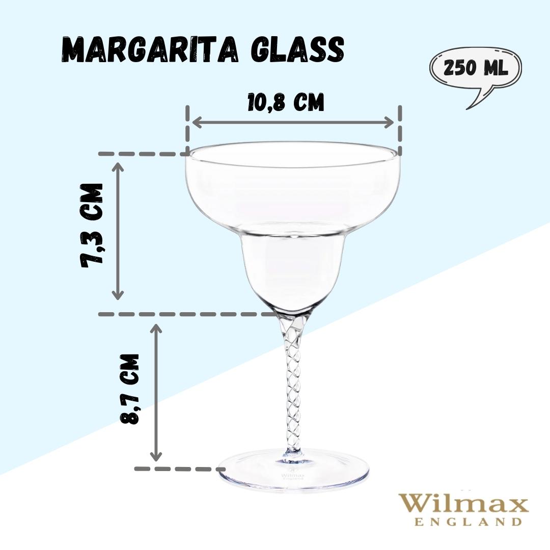Wilmax Margarita Gläser 2er-Set 250 ml Kristallglas WL-888107/2C