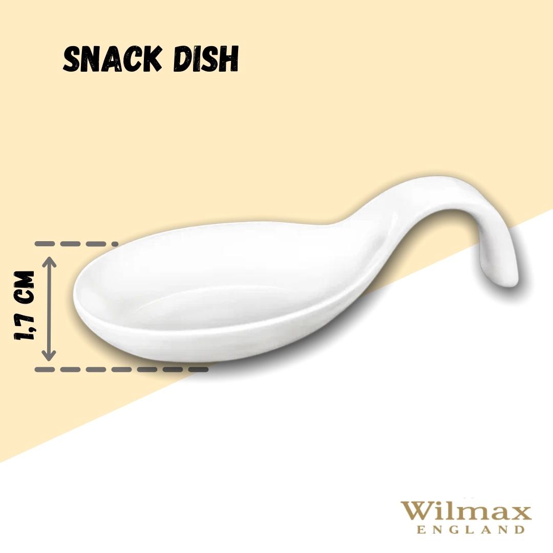 Wilmax Schaal 10.5 x 5 cm van porselein, Wit WL-992667/A