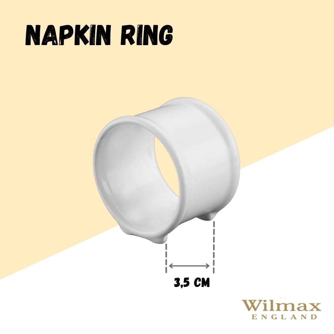 Wilmax Serviettenring Weiß – Elegante Tischdekoration – WL-996044/A