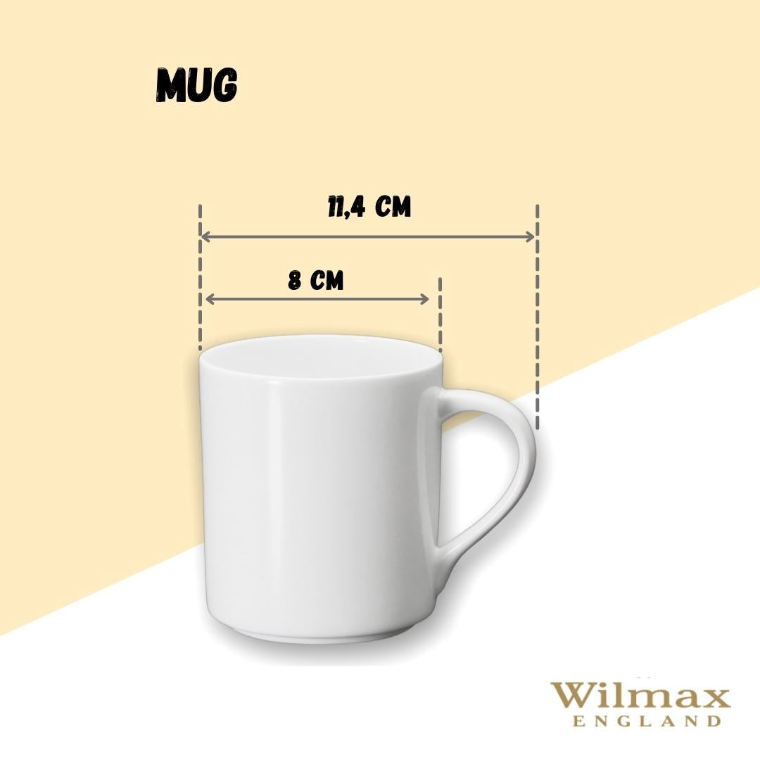 Wilmax Becher Weiß 320 ml – Kaffeebecher für Heißgetränke – WL-993040/A