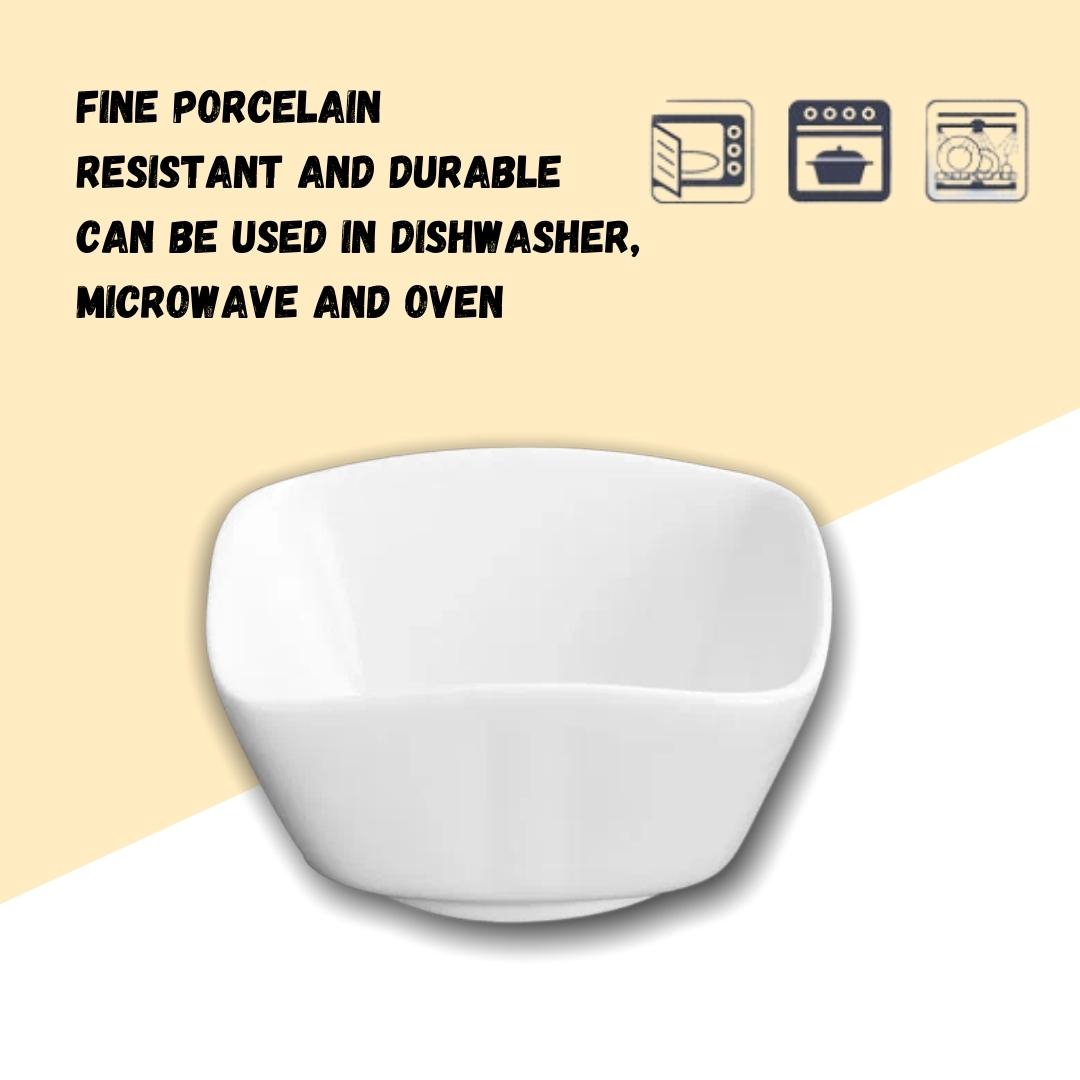 Wilmax Porseleinen Schaal 140 ml 9 cm Wit WL-992425/A