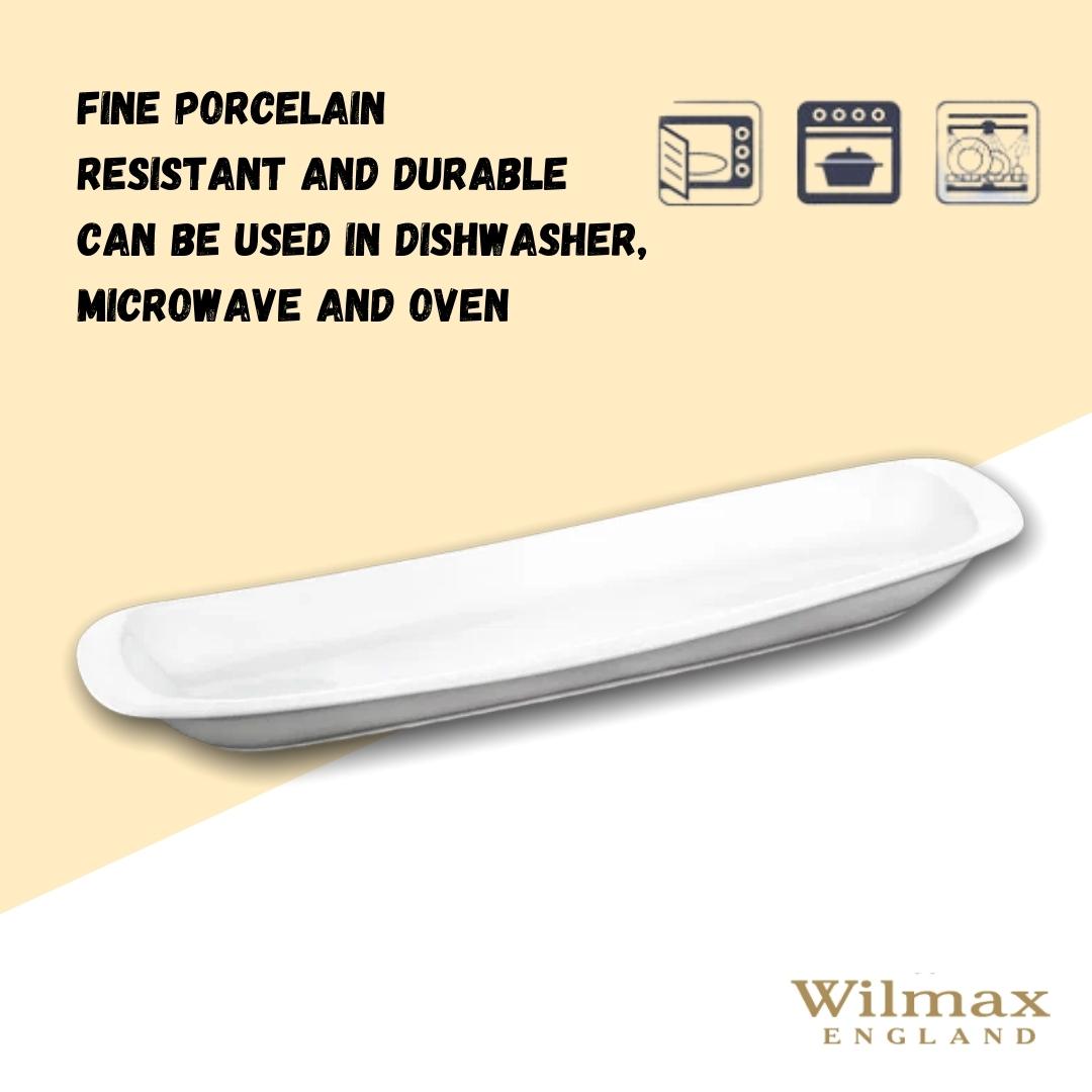 Wilmax Bord 33 cm van porselein, Wit WL-992644/A