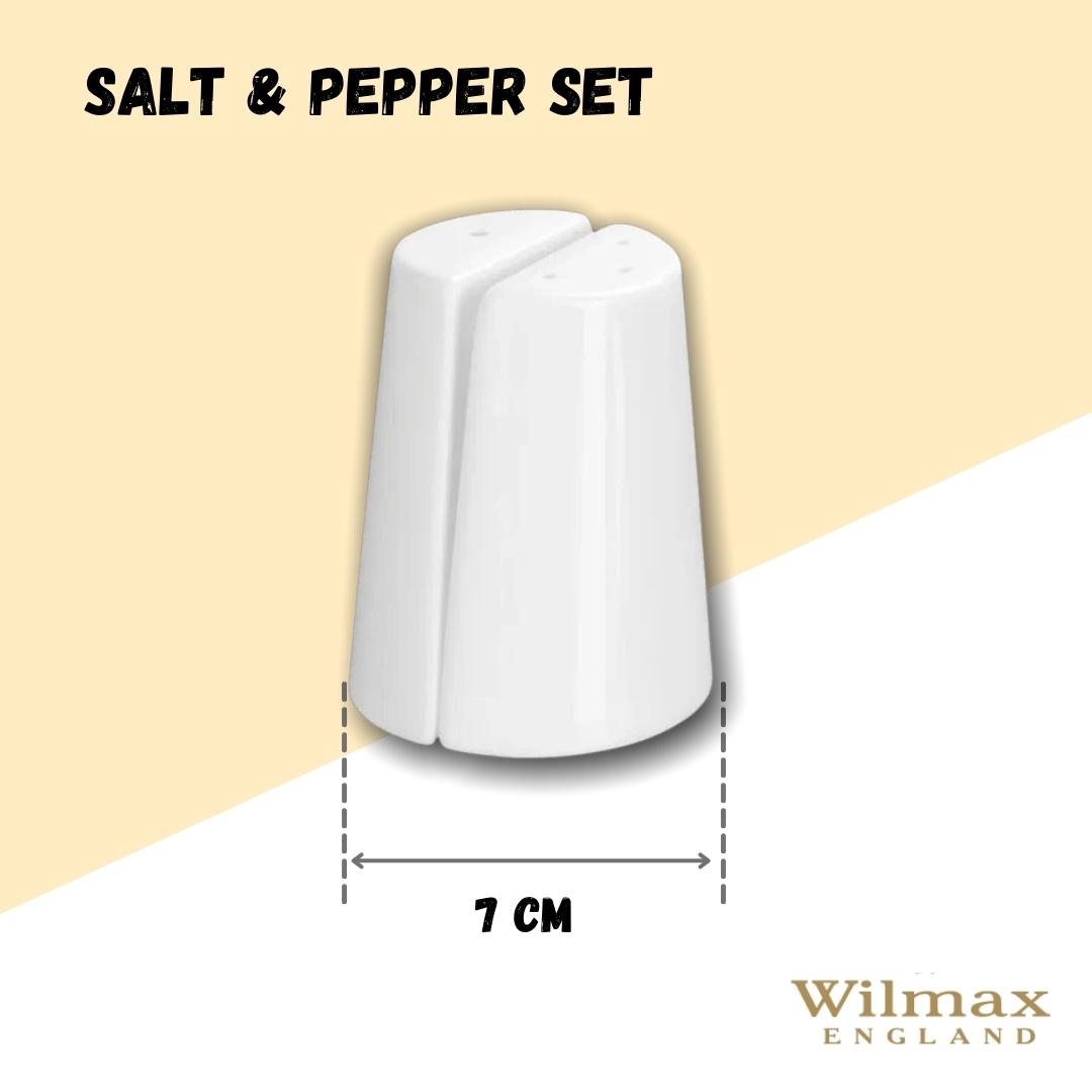 Wilmax Salz- und Pfefferstreuer Set aus Porzellan, 2-teilig – WL-996068/SP