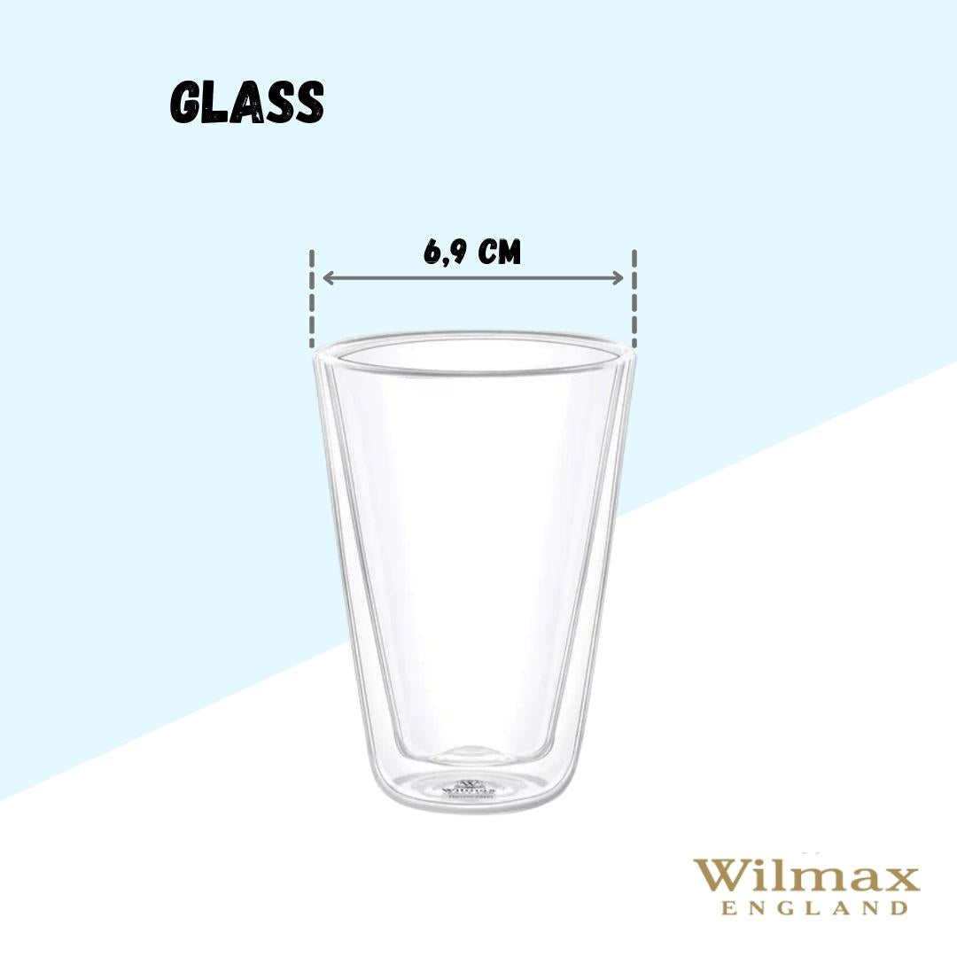 Wilmax Dubbelwandig Glas 150 ml Transparant WL-888702/A