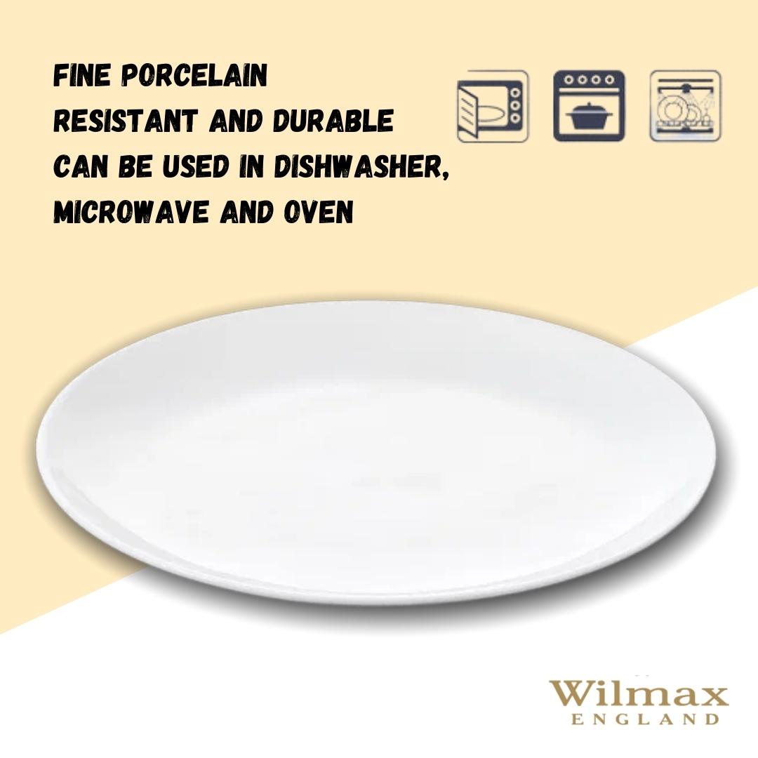 Wilmax Dinerbord 28 cm van porselein, Wit WL-991352/A