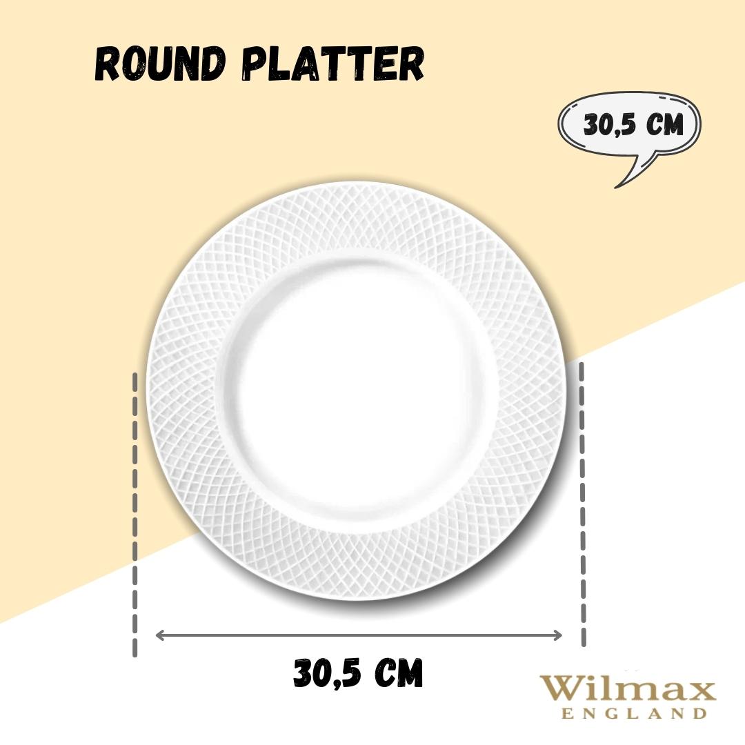 Wilmax Round Serving Dish 30.5 cm White Porcelain WL-880118/1C
