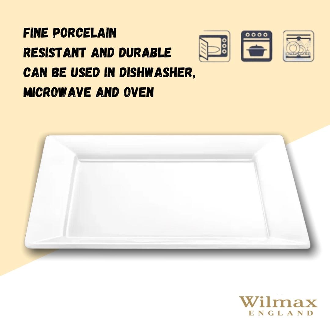 Wilmax quadratische Servierplatte 29,5 cm aus Porzellan WL-991224/A