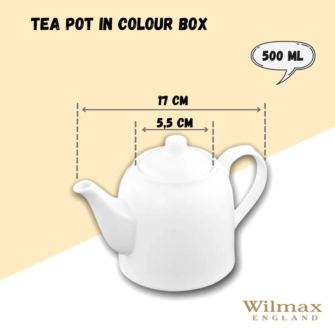Wilmax Theepot 500 ml Wit Porselein