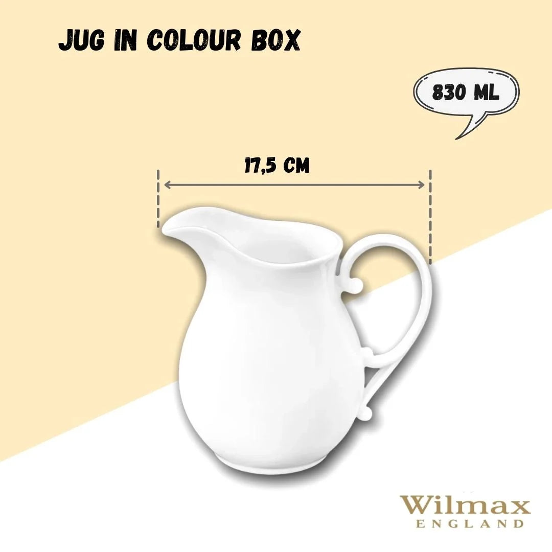 Wilmax Pitcher 830 ml White Porcelain WL-995039/1C