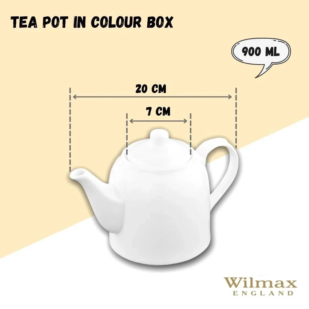 Wilmax England Theepot 900 ml Wit Porselein