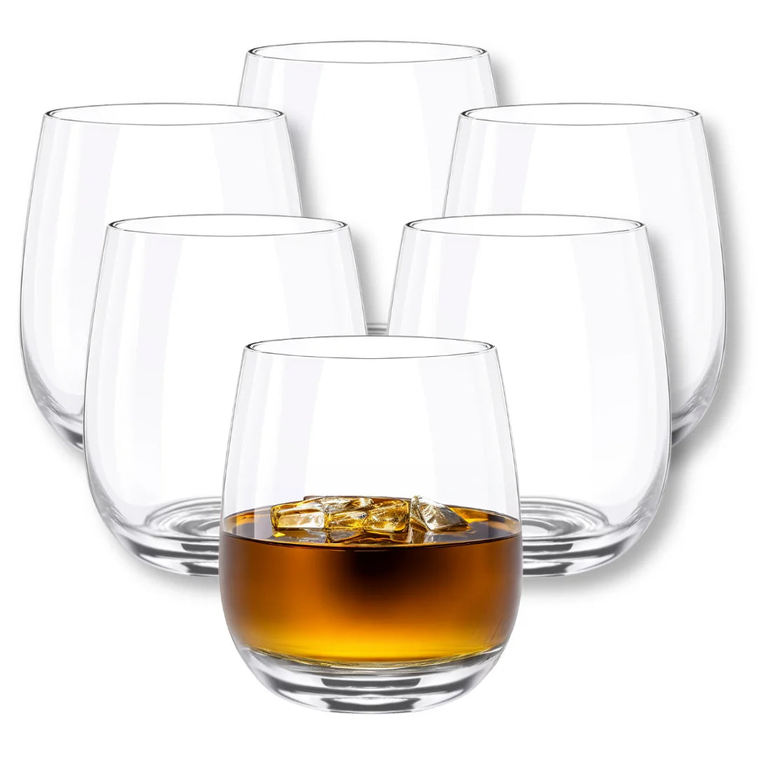 Wilmax Whiskyglas 370 ml Kristalglas Transparant 6-delige set