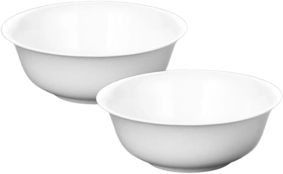 Wilmax Porseleinen Schaal 700 ml 15 cm Wit 2-delige Set