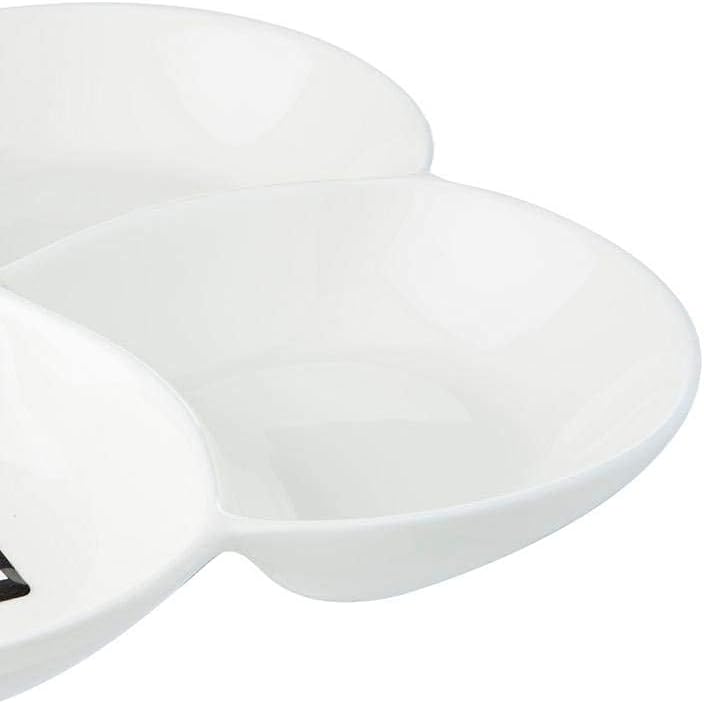 Wilmax geteilte Schale, quadratisch, 22 x 22 cm, WL-992649/A