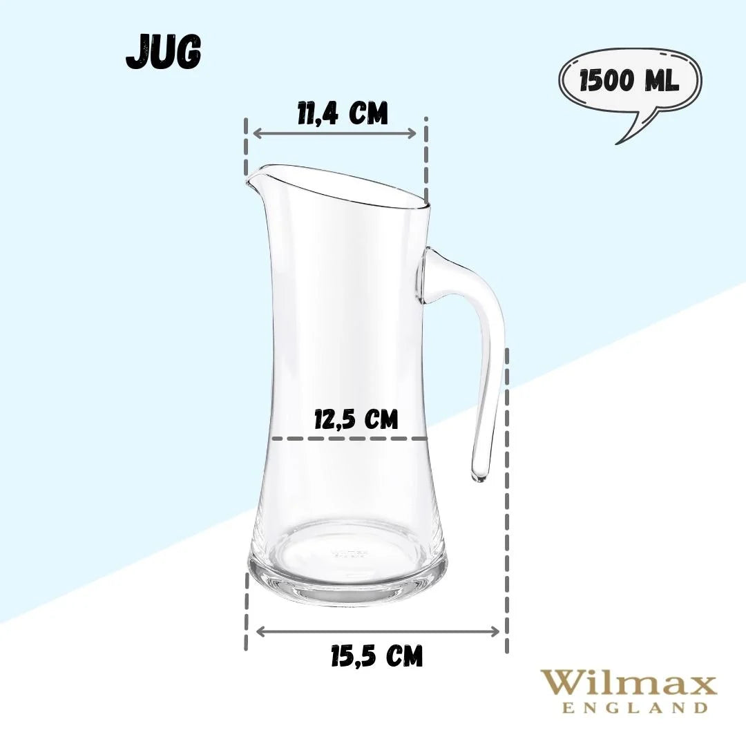 Wilmax Decanter 1500 ml Crystal Glass Transparent WL-888313/1C