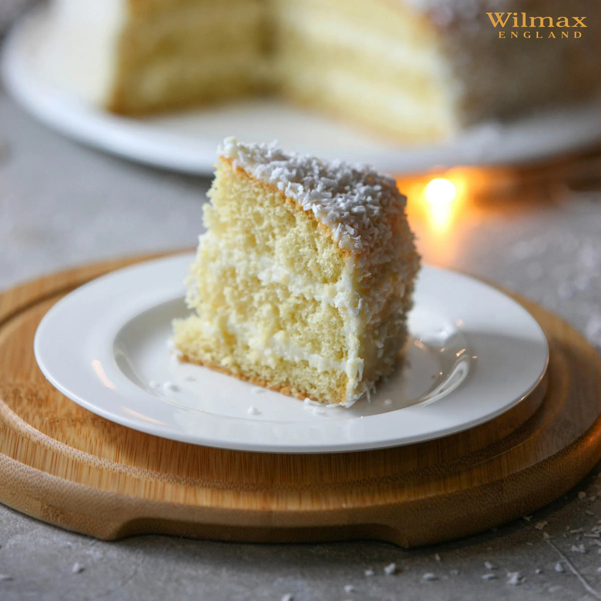 Wilmax Dessertbord 18 cm van Porselein, Wit
