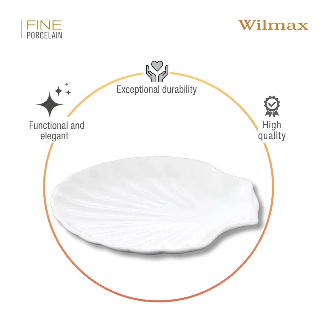 Wilmax Schaal 18 cm van Porselein, Wit