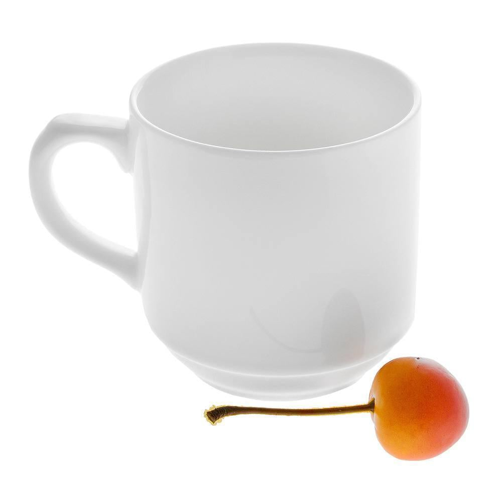 Wilmax Tasse 250 ml aus Porzellan, klassisches Design – WL-993017/A