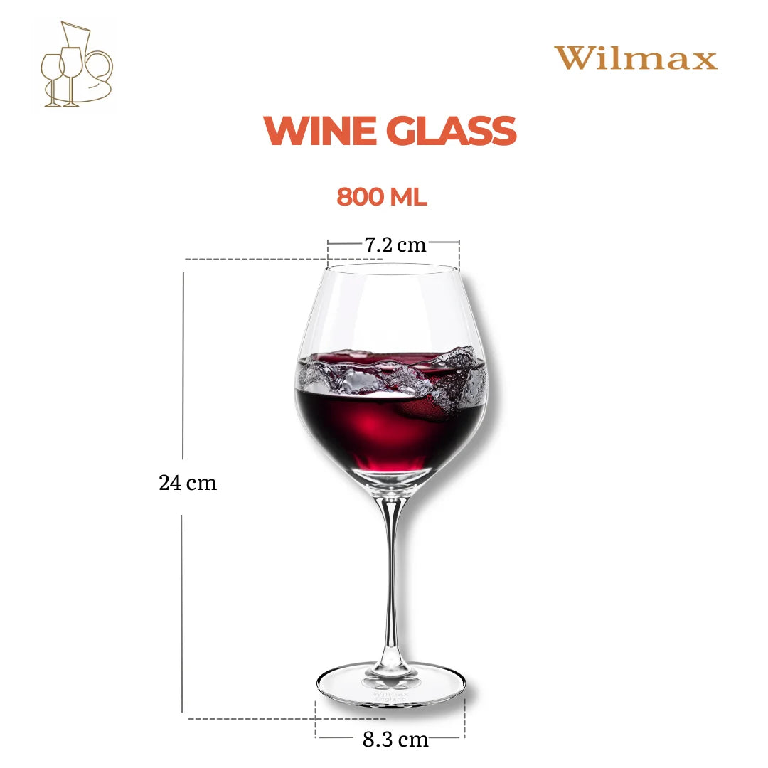 Wilmax Chardonnay Wijnglas Kristalglas 800 ml - Set van 2