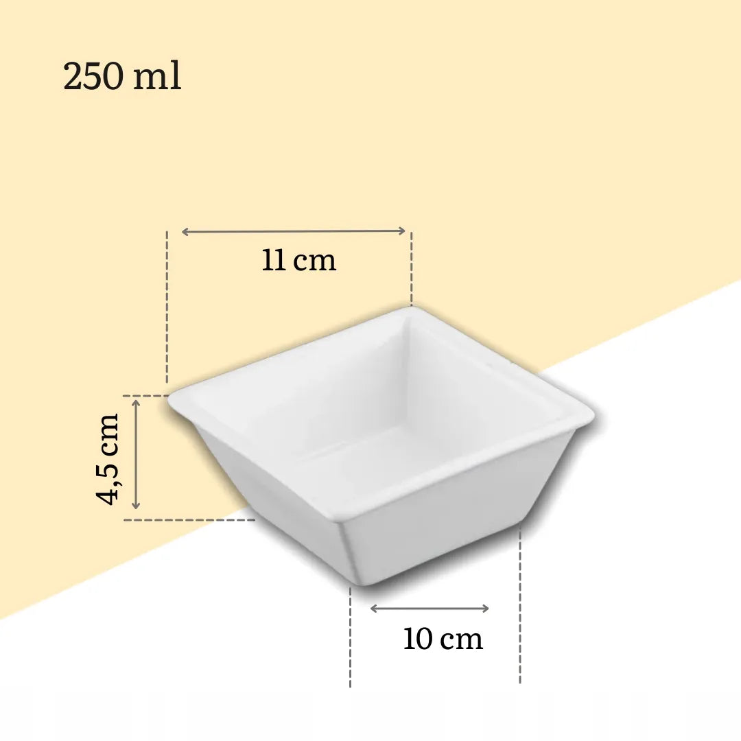 Wilmax England Porseleinen Schaal Wit 250ml 11cm